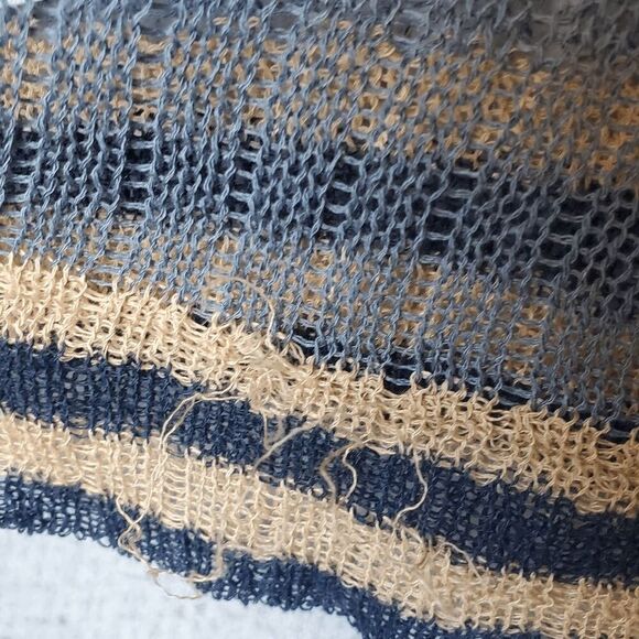 Oska Women's Loose Knit Crew Neck Long Sleeve Pullove Sheer Sweater 1 US 6/8 - Picture 5 of 5